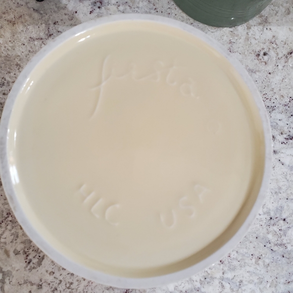 **SOLD** Fiestaware Canister / Crock Retired Ivory Vintage Like New - Picture 3 of 3
